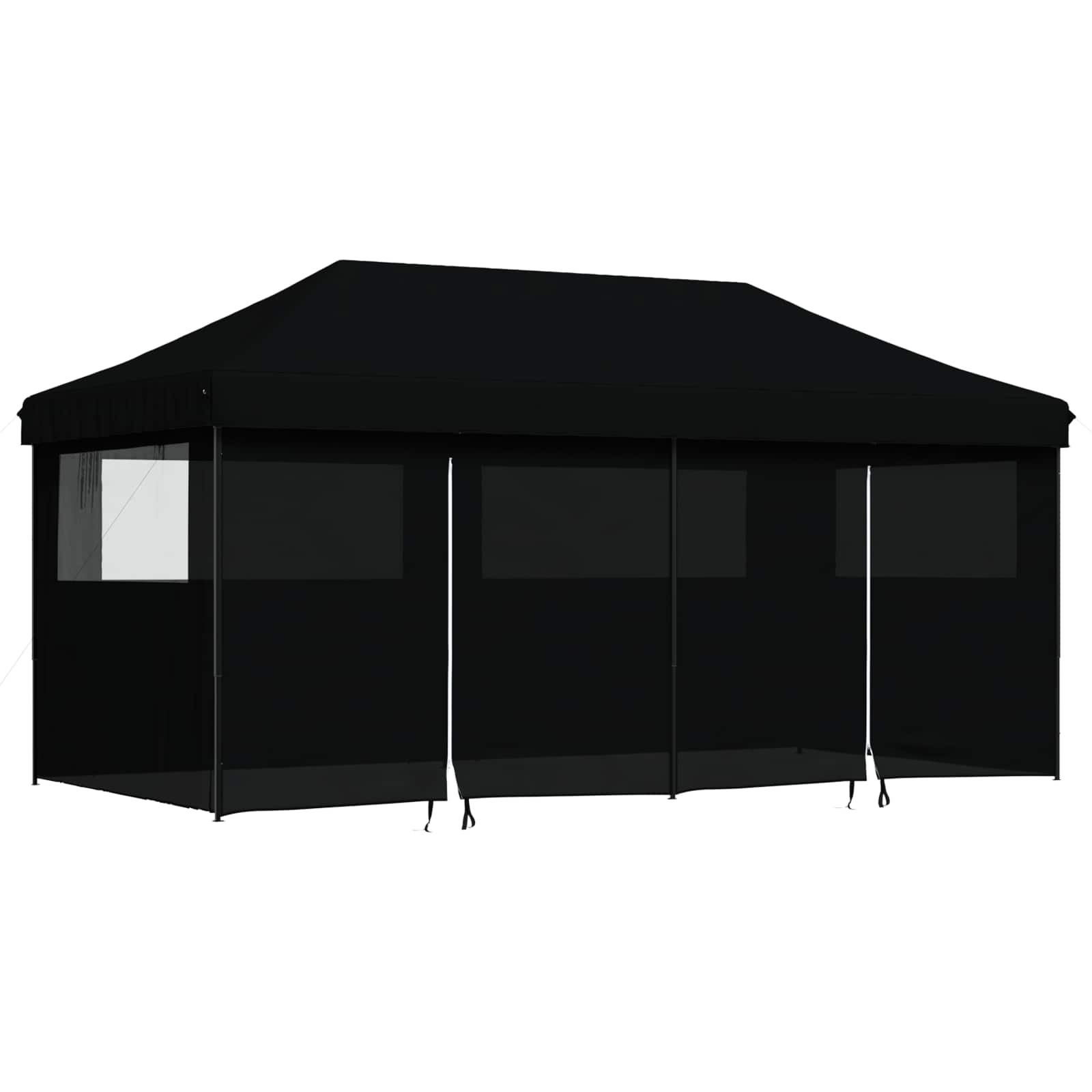 Σκηνή Πάρτυ Μαύρο 292 x 580 x 315 εκ Ύφασμα Όξφορντ - Pakobazaar