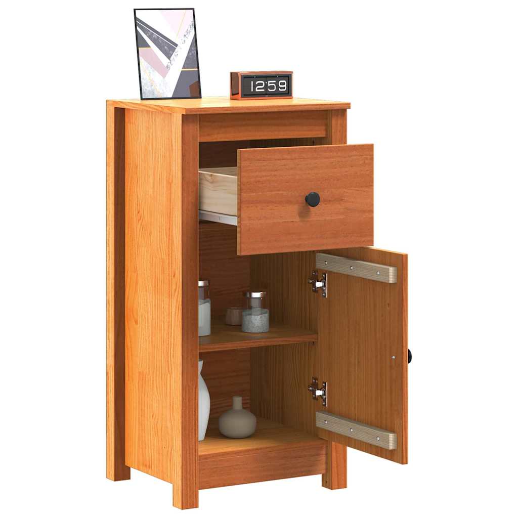 Πλαϊνό γραφείο με συρτάρι Κερωτό καφέ 39 x 34,5 x 80 εκ