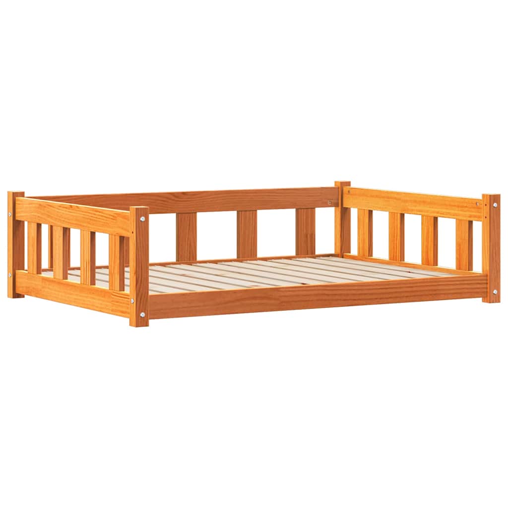 Κρεβάτι Σκύλου με αποθήκευση Κερωτό καφέ 100 x 70 x 28 εκ.