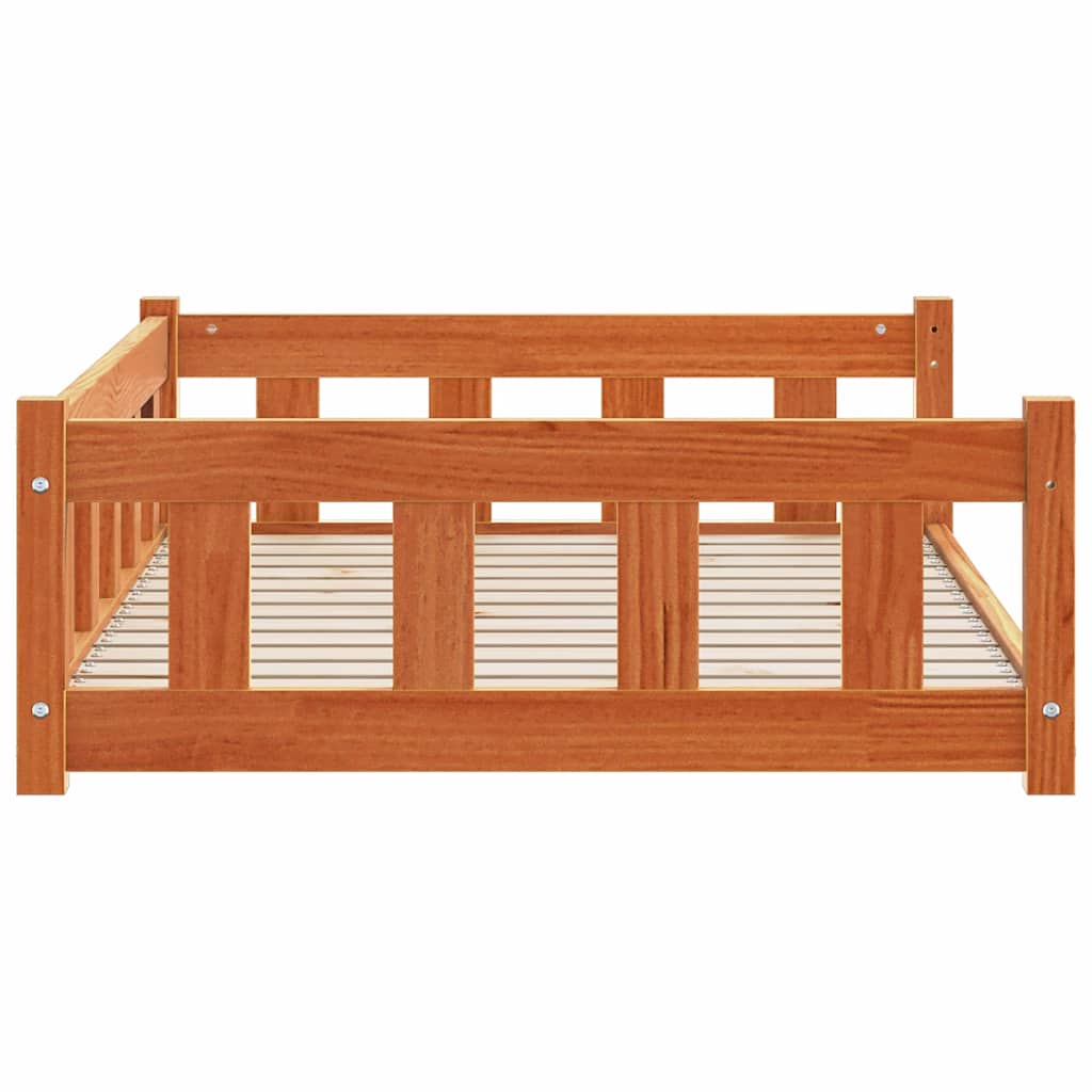 Κρεβάτι Σκύλου με αποθήκευση Κερωτό καφέ 100 x 70 x 28 εκ.