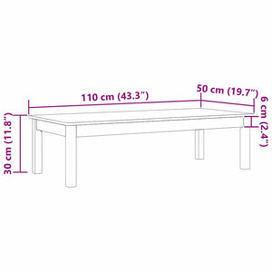 Τραπεζάκι σαλονιού Μαξκαφέ 110 x 50 x 30 cm