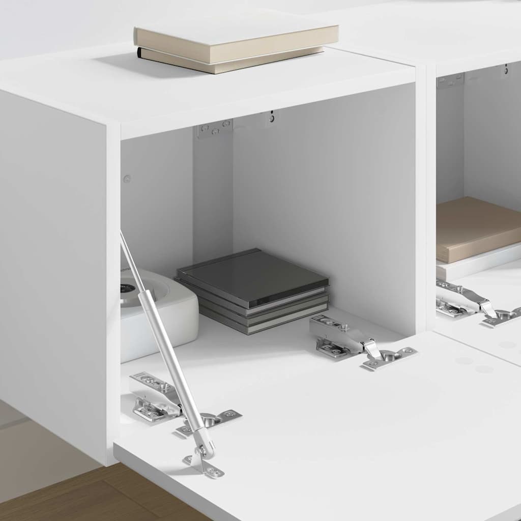 Ντουλάπι Τηλεόρασης Τοίχου 2 pcs Λευκό 60 x 31 x 29.5 εκ - Pakobazaar