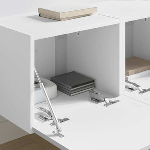 Ντουλάπι Τηλεόρασης Τοίχου 2 pcs Λευκό 60 x 31 x 29.5 εκ - Pakobazaar