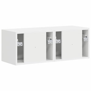 Ντουλάπι Τηλεόρασης Τοίχου 2 pcs Λευκό 60 x 31 x 29.5 εκ - Pakobazaar