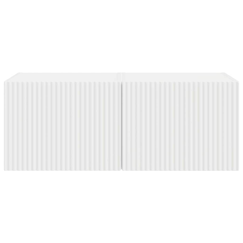 Ντουλάπι Τηλεόρασης Τοίχου 2 pcs Λευκό 60 x 31 x 29.5 εκ - Pakobazaar