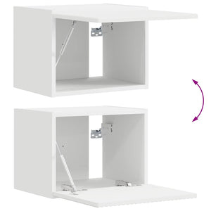 Ντουλάπι Τηλεόρασης Τοίχου 2 pcs Λευκό 60 x 31 x 29.5 εκ - Pakobazaar
