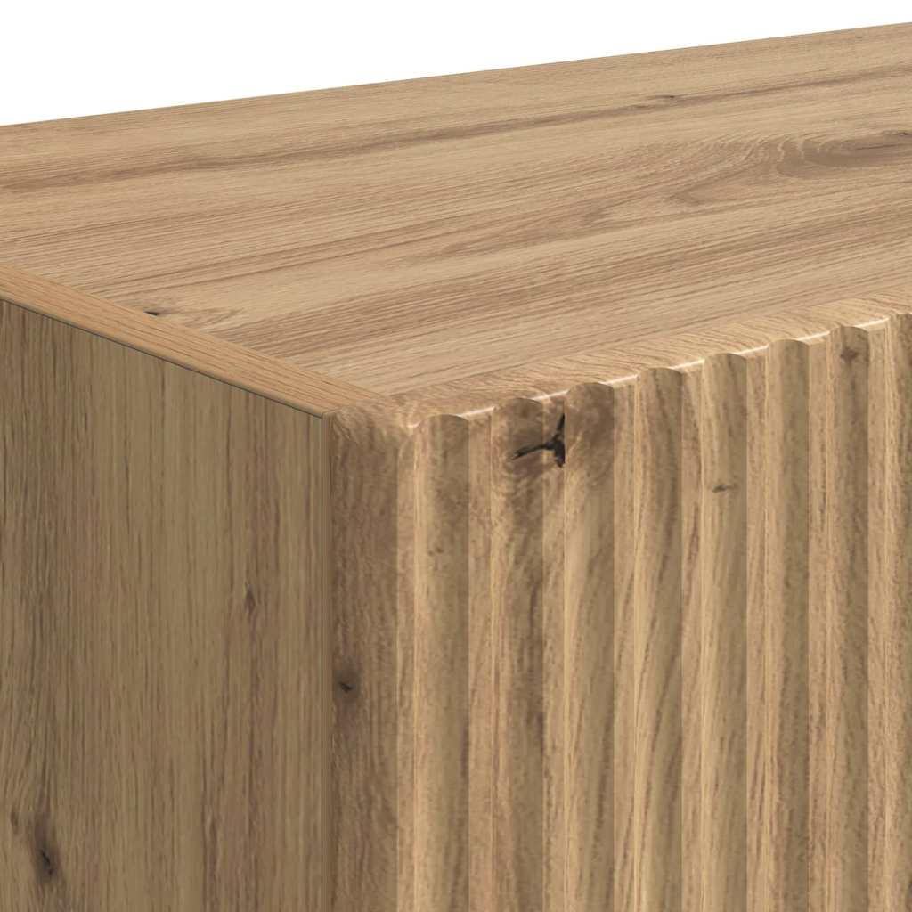 Ντουλάπι Τηλεόρασης Τοίχου 2 pcs Καρυδιά Χειροποίητης Εργασίας