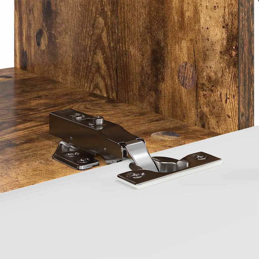 Ντουλάπι Τηλεόρασης Τοίχου Επιτοίχιο 2 pcs Καπνιστό Δρύς