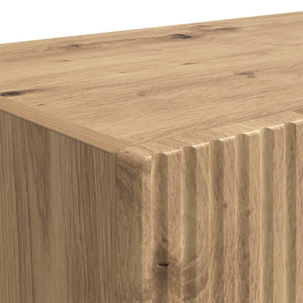 Ντουλάπι Τηλεόρασης Τοίχου 2 pcs Καρυδιά Χειροποίητης Εργασίας - Pakobazaar