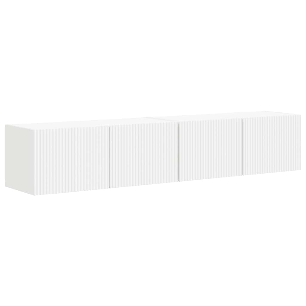 Ντουλάπι Τηλεόρασης Τοίχου 2 pcs Λευκό 60 x 31 x 29.5 εκ - Pakobazaar