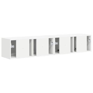 Ντουλάπι Τηλεόρασης Τοίχου 2 pcs Λευκό 60 x 31 x 29.5 εκ - Pakobazaar