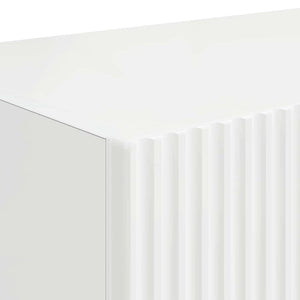 Ντουλάπι Τηλεόρασης Τοίχου Επιτοίχιο 2 pcs Λαμπερό Λευκό - Pakobazaar