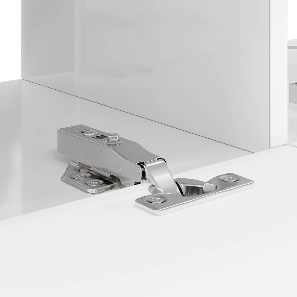 Ντουλάπι Τηλεόρασης Τοίχου Επιτοίχιο 2 pcs Λαμπερό Λευκό - Pakobazaar