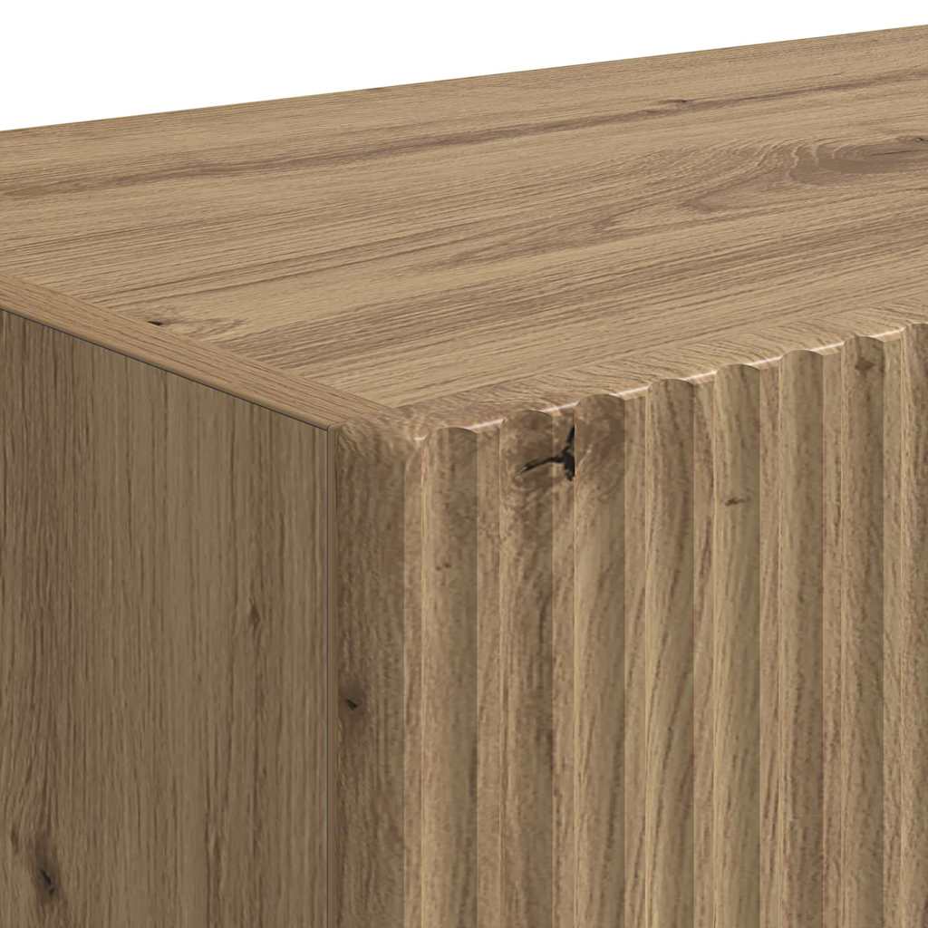 Ντουλάπι Τηλεόρασης Τοίχου 2 pcs Καρυδιά Χειροποίητης Εργασίας