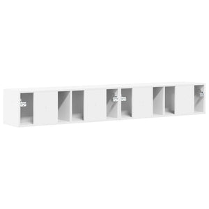 Ντουλάπι Τηλεόρασης Τοίχου 2 pcs Λευκό 98 x 31 x 29,5 εκ - Pakobazaar