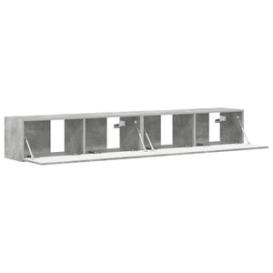 Ντουλάπι Τηλεόρασης Τοίχου 2 pcs Σκυρόδεμα 98 x 31 x 29,5 εκ - Pakobazaar