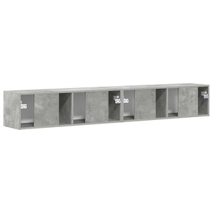Ντουλάπι Τηλεόρασης Τοίχου 2 pcs Σκυρόδεμα 98 x 31 x 29,5 εκ - Pakobazaar
