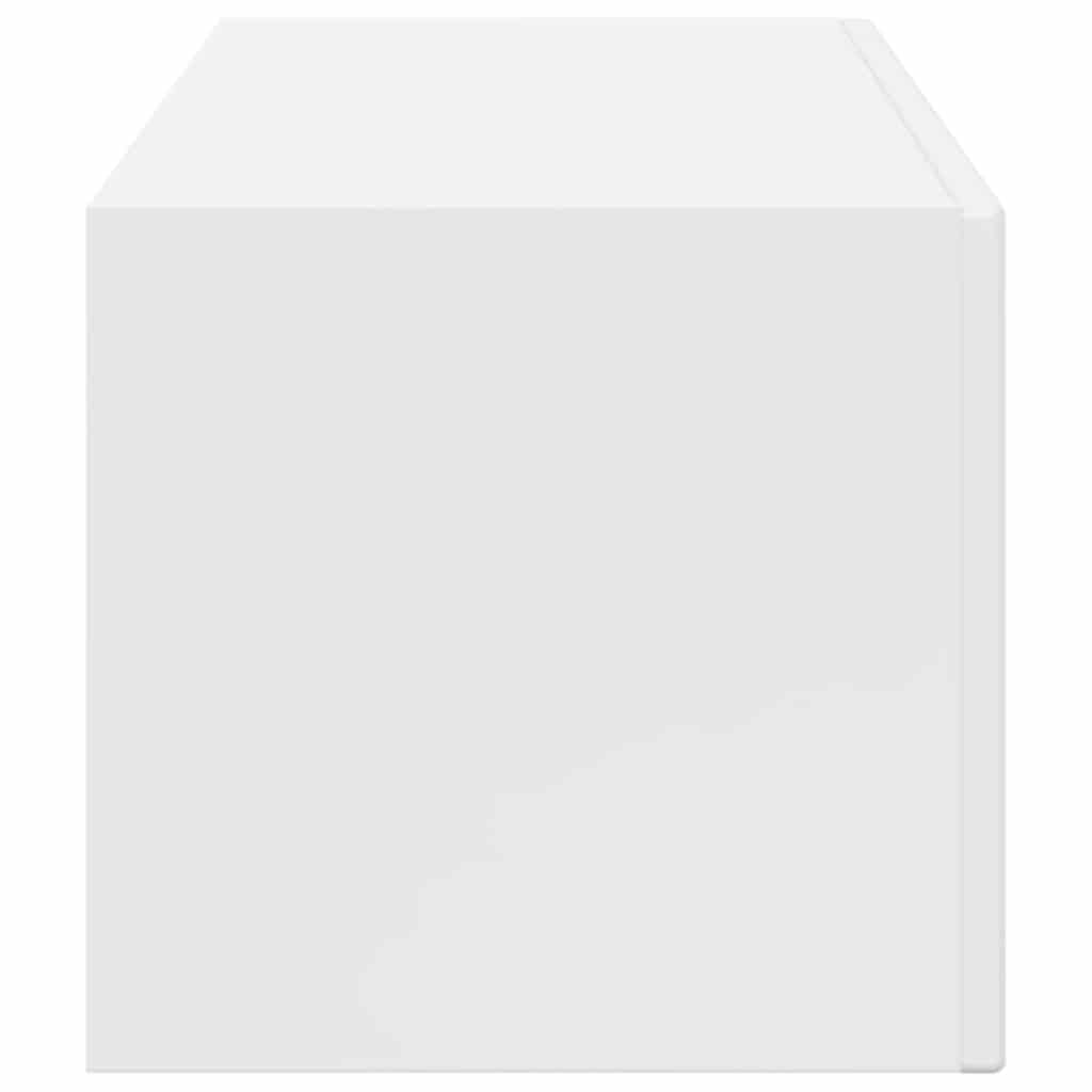 Ντουλάπι Τηλεόρασης Τοίχου Λαμπερό Λευκό 98 x 31 x 29,5 εκ - Pakobazaar