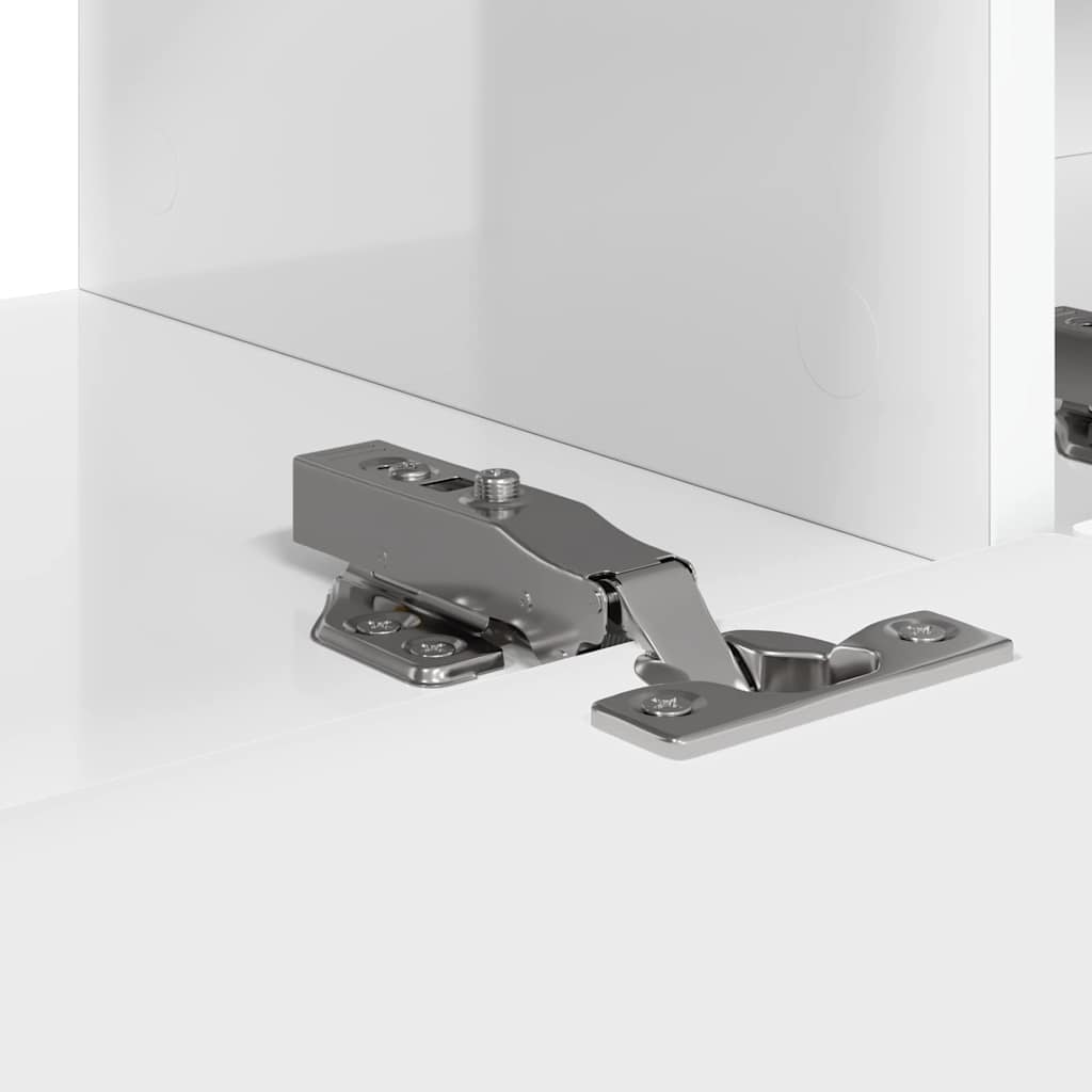 Ντουλάπι Τηλεόρασης Τοίχου Επιτοίχιο 2 pcs Λαμπερό Λευκό - Pakobazaar