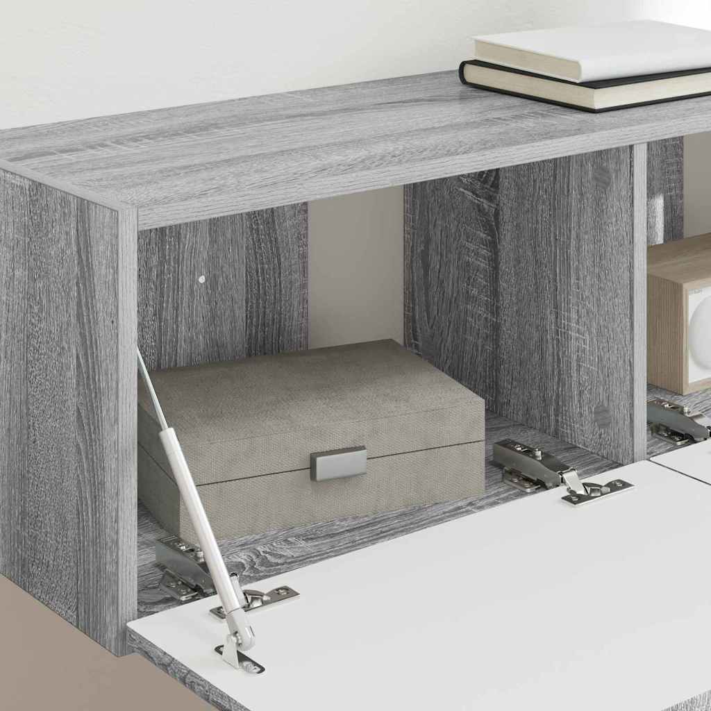 Ντουλάπι Τηλεόρασης Τοίχου Γκρίζο Σονομα 98 x 31 x 29,5 εκ - Pakobazaar