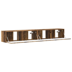 Ντουλάπι Τηλεόρασης Τοίχου 2 pcs Παλιό Ξύλο 98 x 31 x 29,5 εκ - Pakobazaar
