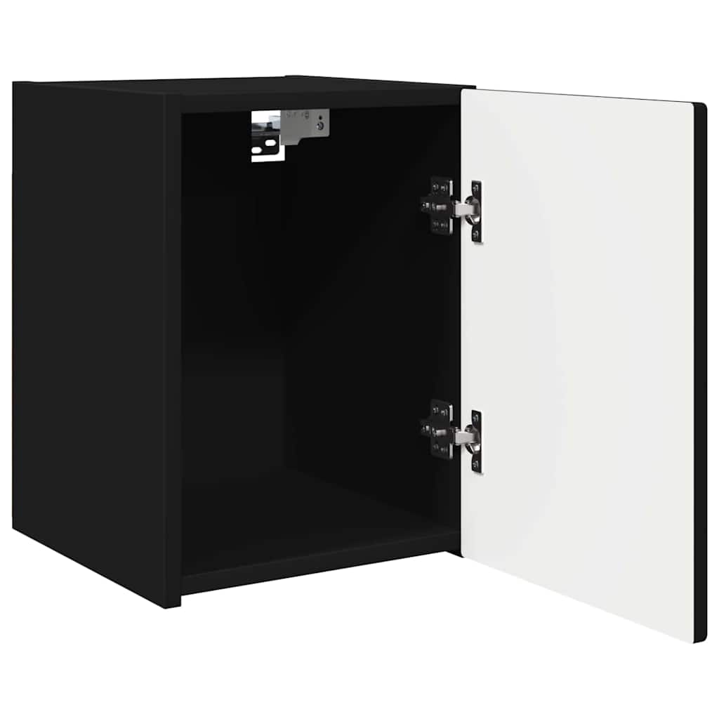 Ντουλάπι Τηλεόρασης Τοίχου 2 pcs Μαύρο 30 x 31 x 40 εκ.