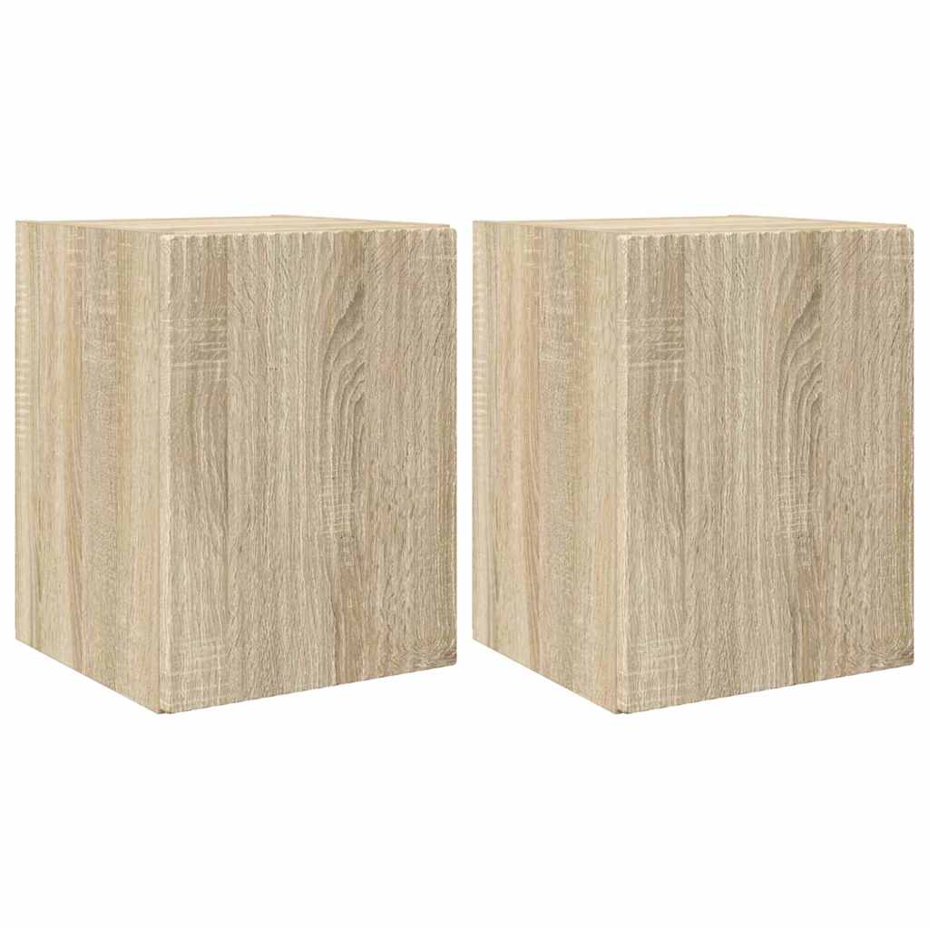 Ντουλάπι Τηλεόρασης Τοίχου 2 pcs Σονόμα 30 x 31 x 40 εκ. - Pakobazaar