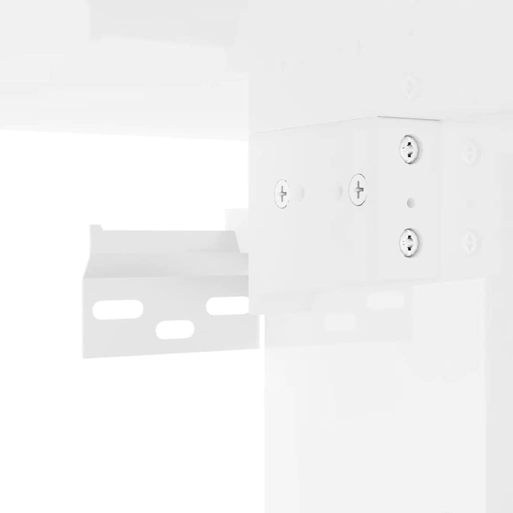 Ντουλάπι Τηλεόρασης Τοίχου Λαμπερό Λευκό 30 x 31 x 40 εκ.