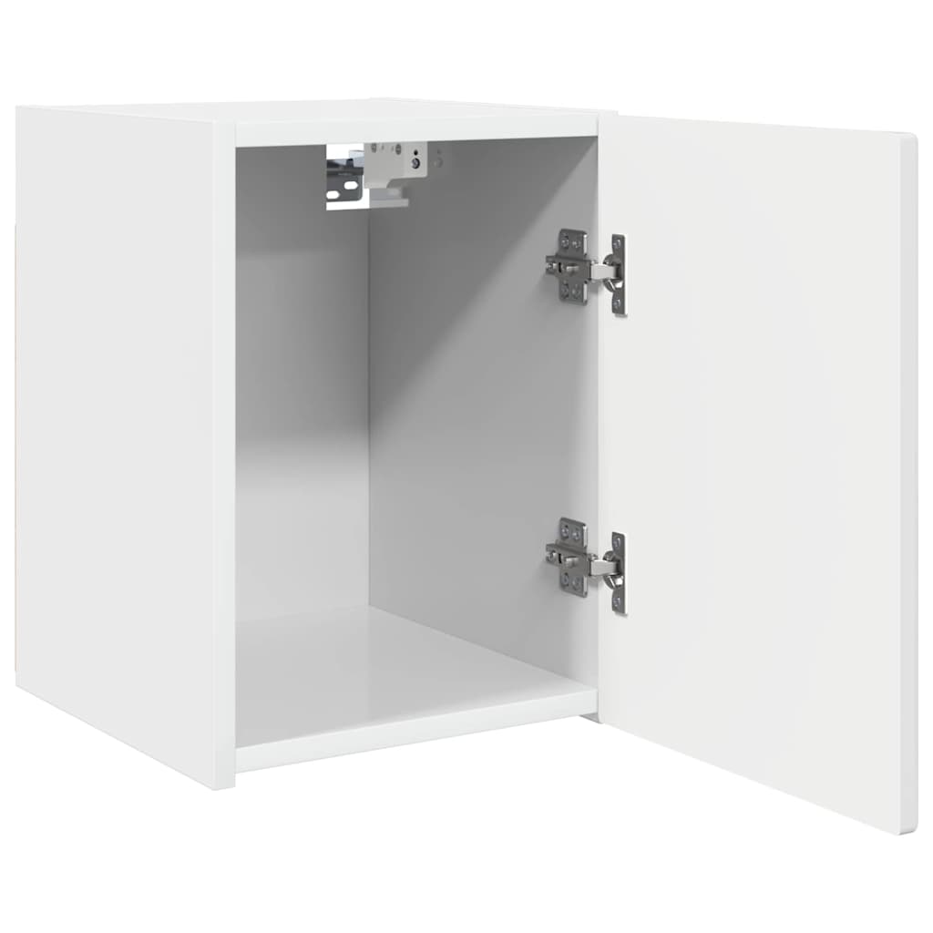 Ντουλάπι Τηλεόρασης Τοίχου Λαμπερό Λευκό 30 x 31 x 40 εκ.