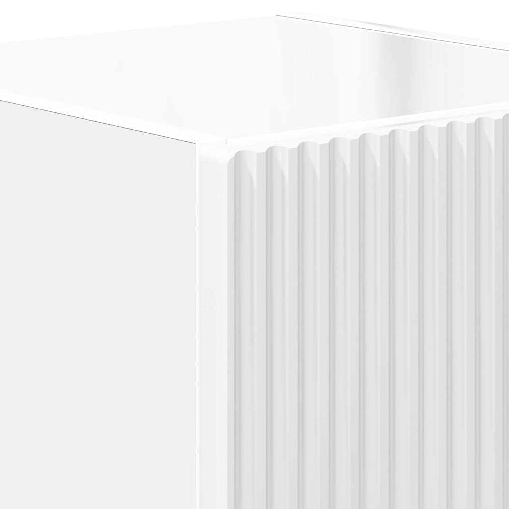 Ντουλάπι Τηλεόρασης Τοίχου 2 pcs Λαμπερό Λευκό 30 x 31 x 40 εκ.