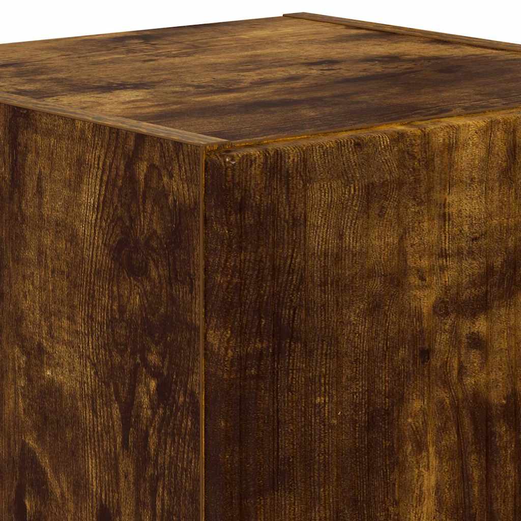 Ντουλάπι Τηλεόρασης Τοίχου Καπνιστό Δρύς 30 x 31 x 40 εκ.