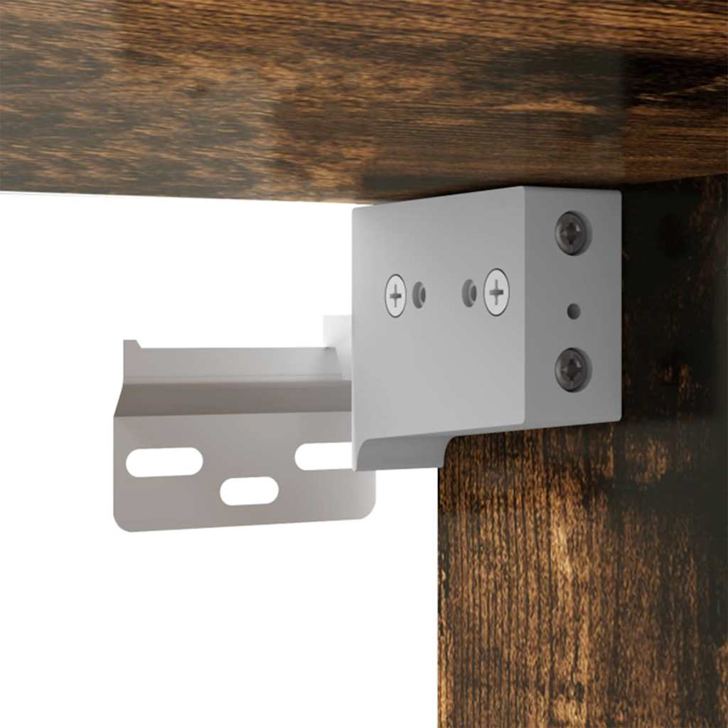 Ντουλάπι Τηλεόρασης Τοίχου Καπνιστό Δρύς 30 x 31 x 40 εκ.