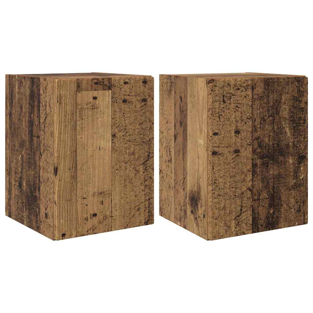 Ντουλάπι Τηλεόρασης Τοίχου 2 pcs Παλιό Ξύλο 30 x 31 x 40 εκ. - Pakobazaar