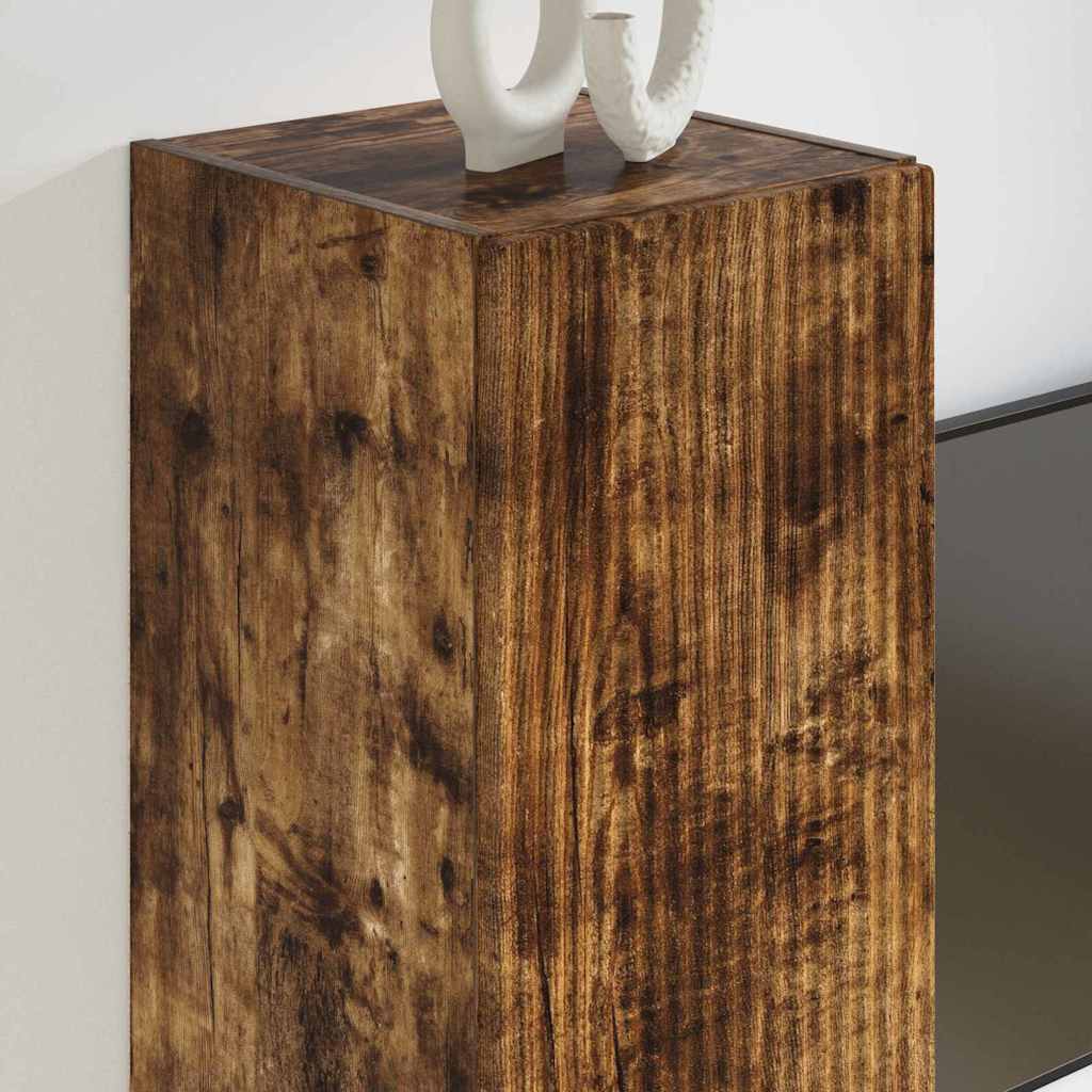 Ντουλάπι Τηλεόρασης Τοίχου 2 pcs Καπνιστό Δρύς 30 x 31 x 60 εκ