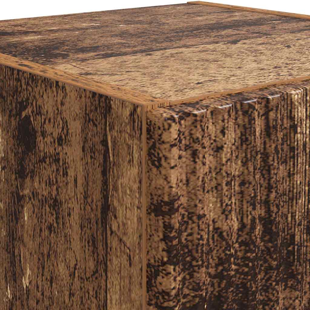 Ντουλάπι Τηλεόρασης Τοίχου 2 pcs Παλιό Ξύλο 30 x 31 x 60 εκ