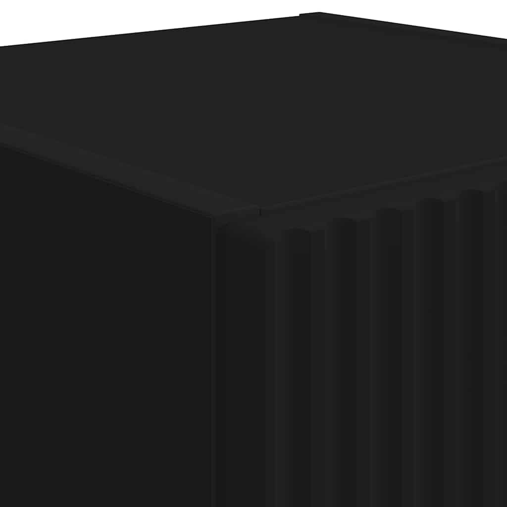 Ντουλάπι Τηλεόρασης Τοίχου 2 pcs Μαύρο 30 x 31 x 80 εκ.