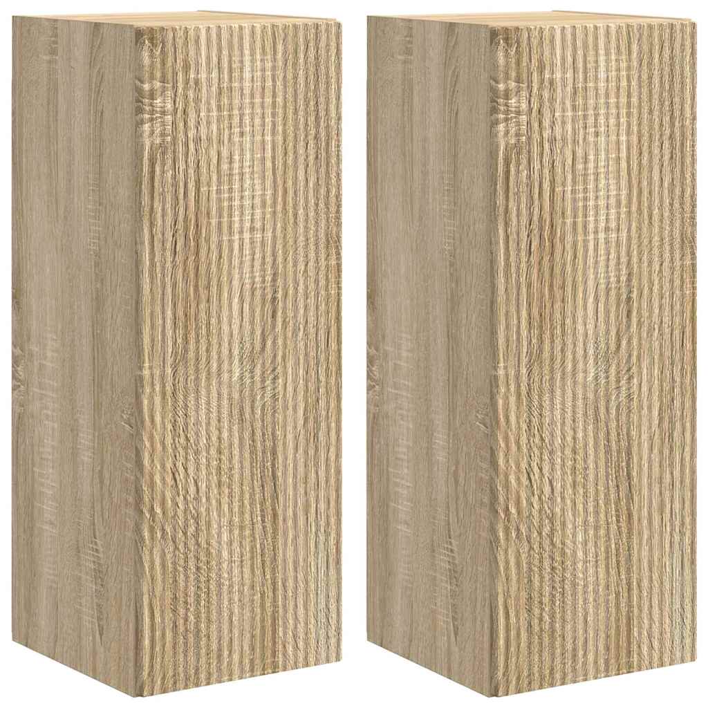 Ντουλάπι Τηλεόρασης Τοίχου 2 pcs Σονόμα 30 x 31 x 80 εκ.
