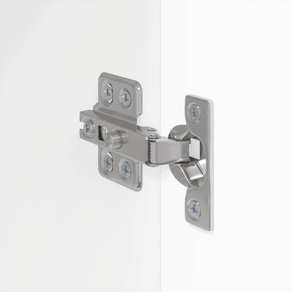 Ντουλάπι Τηλεόρασης Τοίχου 2 pcs Λαμπερό Λευκό 30 x 31 x 80 εκ.