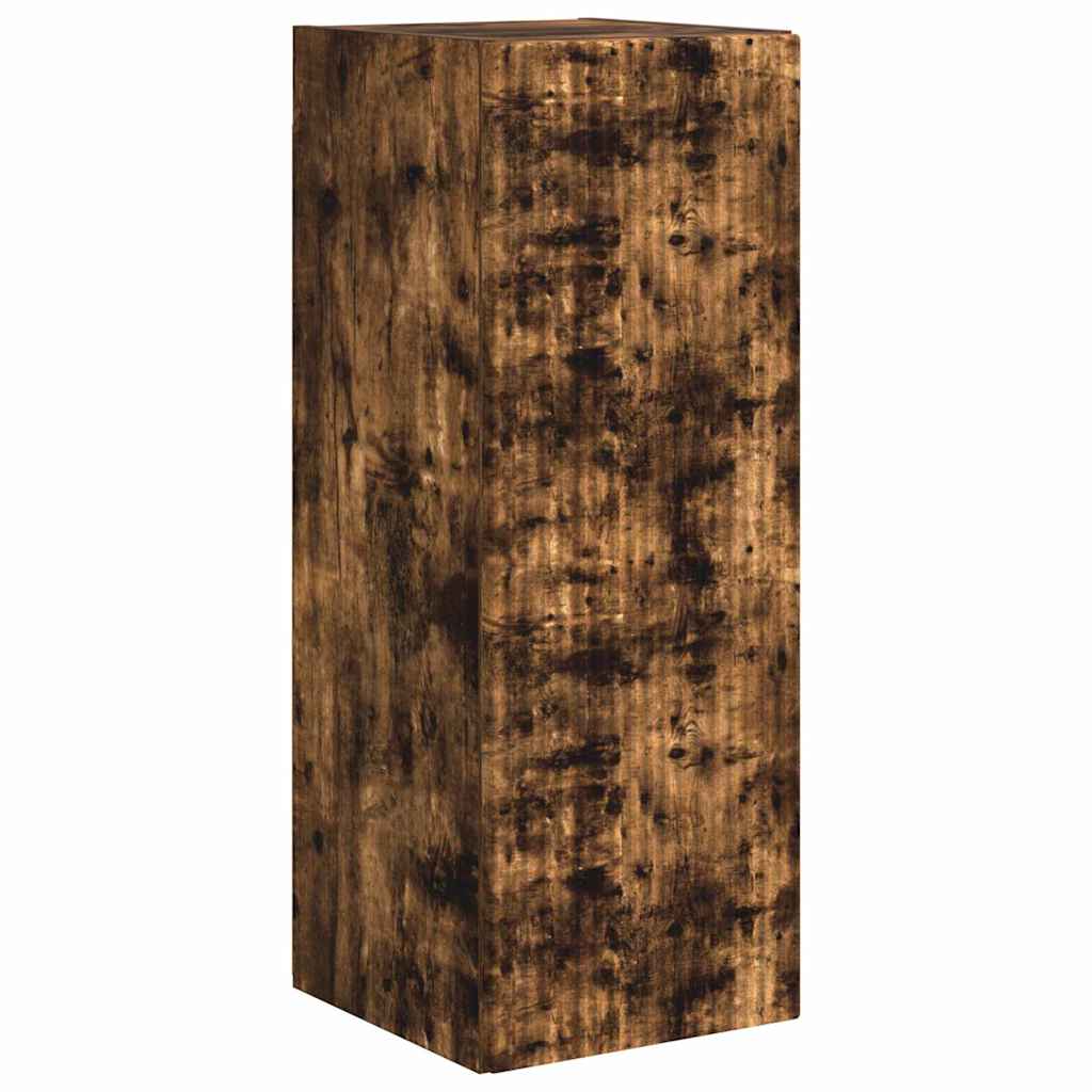 Ντουλάπι Τηλεόρασης Τοίχου Καπνιστό Δρύς 30 x 31 x 80 εκ.