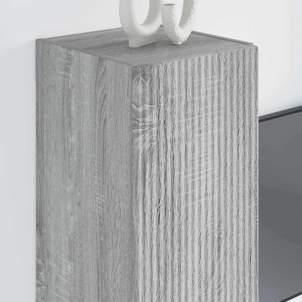 Ντουλάπι Τηλεόρασης Τοίχου Γκρίζο Σονομα 30 x 31 x 80 εκ.