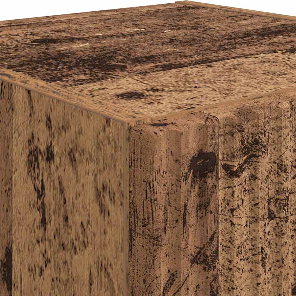 Ντουλάπι Τηλεόρασης Τοίχου 2 pcs Παλιό Ξύλο 30 x 31 x 80 εκ.