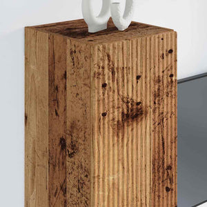 Ντουλάπι Τηλεόρασης Τοίχου 2 τμχ. Παλιό Ξύλο Επεξεργασμένο Ξύλο