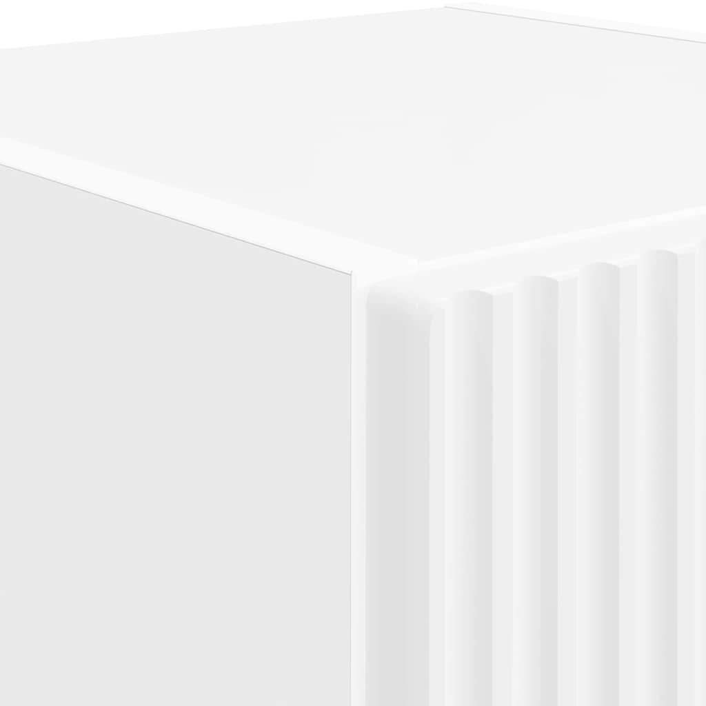 Ντουλάπι Τηλεόρασης Τοίχου Επιτοίχιο Λευκό 30 x 31 x 100 εκ.