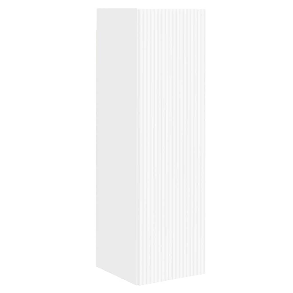 Ντουλάπι Τηλεόρασης Τοίχου 2 pcs Λευκό 30 x 31 x 100 εκ.