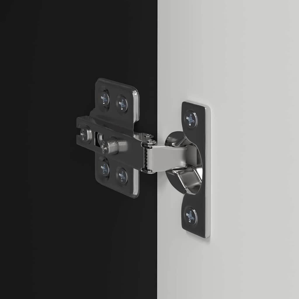 Ντουλάπι Τηλεόρασης Τοίχου 2 pcs Μαύρο 30 x 31 x 100 εκ.