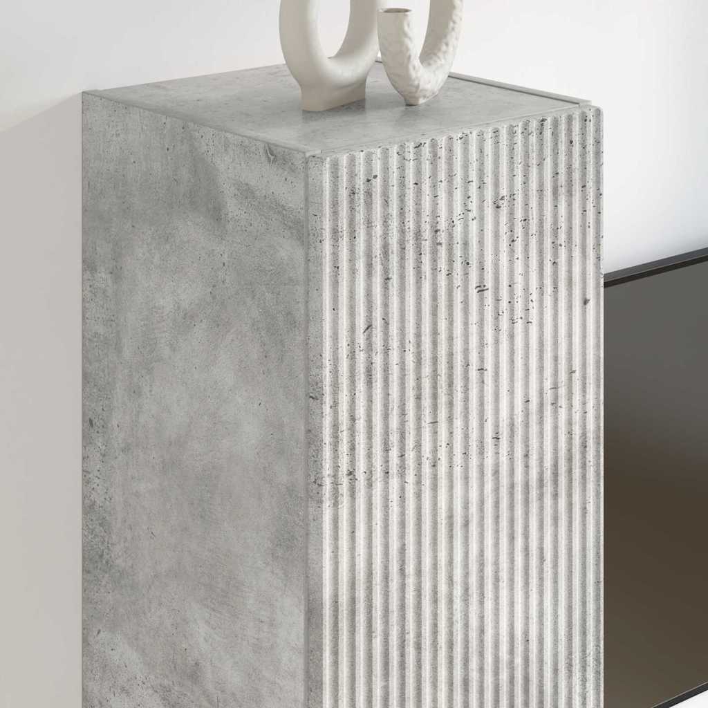 Ντουλάπι Τηλεόρασης Τοίχου 2 pcs Σκυρόδεμα 30 x 31 x 100 εκ.