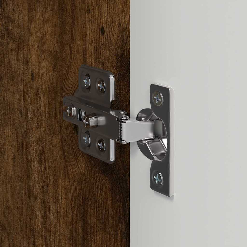 Ντουλάπι Τηλεόρασης Τοίχου Καπνιστό Δρύς 30 x 31 x 100 εκ.