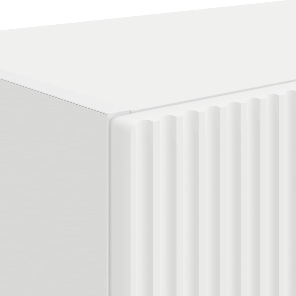 Ντουλάπι Τηλεόρασης Τοίχου 2 pcs Λευκό 59,5 x 31 x 40 εκ - Pakobazaar