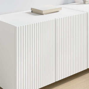 Ντουλάπι Τηλεόρασης Τοίχου 2 pcs Λευκό 59,5 x 31 x 40 εκ - Pakobazaar