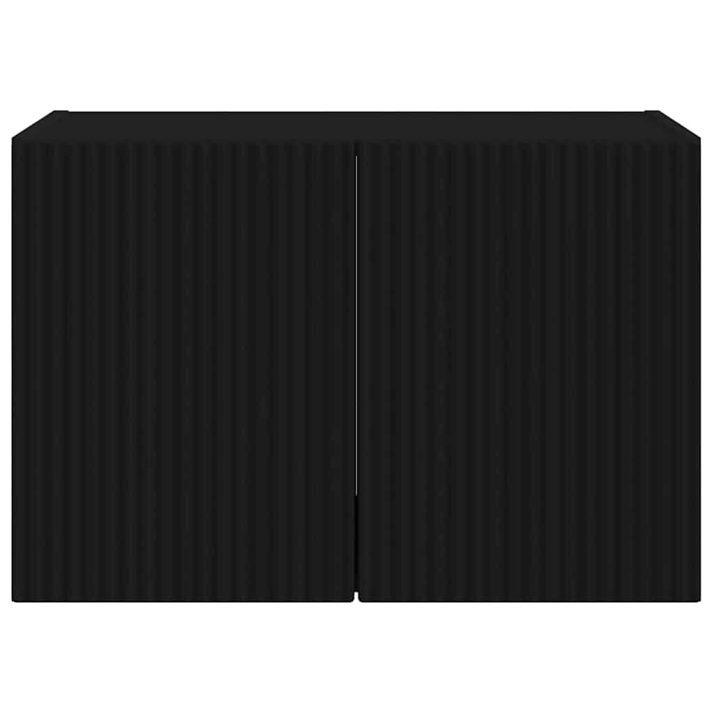 Ντουλάπι Τηλεόρασης Τοίχου Επιτοίχιο Μαύρο 59,5 x 31 x 40 εκ